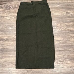 Tracy Evans Dark Green Tweed Pencil Skirt